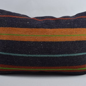 sofa kilim pillow, lumbar pillow, boho pillow, home decor pillow, turkish pillow, handcraft pillow, boho pillow 16x24 pillow cover 2939