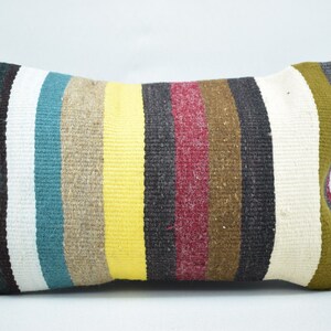 fronha decorativa kilim, travesseiro turco, travesseiro de decoração de casa, travesseiro costeiro, travesseiro lombar, travesseiro da Anatólia, fronha 12x20, 4116