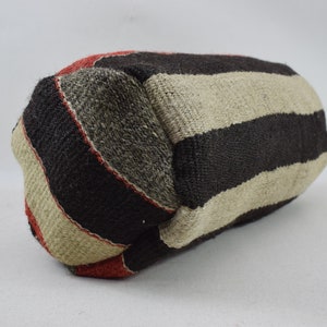 cuscino kilim di lana turca, cuscino rustico, cuscino del divano, cuscino kilim lombare naturale, cuscino boho kilim, copertura del cuscino 8 x 16 176