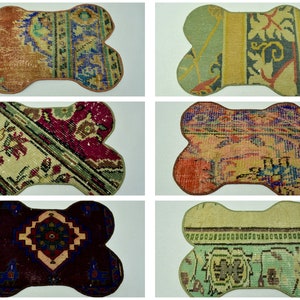 Bone shaped mat, Pet food mat, Puppy gift, Dog mat, Custom pet mat, Dog food mat, Pet supplies, Pet gifts, Floor mat, , Dog lover gift SET 8
