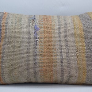 turkish kilim pillow cover, home decor lumbar pillow, anatolian pillow, handwoven pillow, decorative pillow , 12x20 pillow cover , 3020