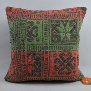 coastal kilim pillow cover, 20x20 pillow cover, ethnic decor, boho pillow 20x20 handwoven pillow, decorative pillow, cushion cover 4186