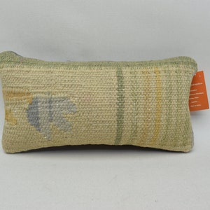 Turks kussen, handgemaakt kussen, Kelim kussen decor, Boho huisontwerp, bankkussen, bedkussen, Ottomaans kussen, 8 x 16 kussensloop, 881