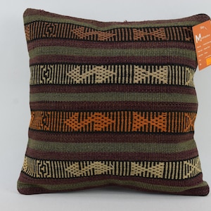 cuscino kilim per l'arredamento della casa, copertura del cuscino, cuscino kilim turco 14x14 cuscino boho, cuscino kilim rustico, copertura del cuscino, cuscino di lana 1656