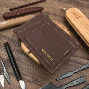 Personalized Handmade Passport Holder | Brown Saffiano Leather | Travelers Essentials | Unique Honeymoon Gift | Distinctive Design