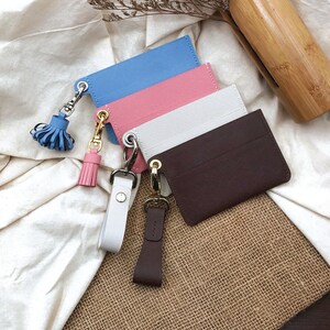 12-Colors Saffiano Leather | Pocket Wallet | Minimalistic Credit Card Holder | Fine Edge Polishing | Slimline Design | Embossed Initials
