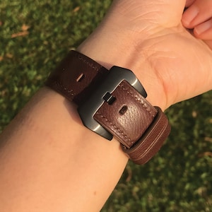 Handmade Apple Watch Strap | Brown Calf | Fits iWatch Series Ultra 8/7/6/SE | Leather Band for 49/42/41/40/38mm