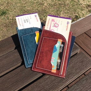 Personalized Handmade Passport Holder | 12-Color Pueblo Leather | Travelers Essentials | Unique Honeymoon Gift | Distinctive Design