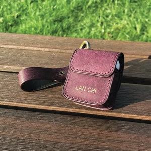Personalized Handmade AirPods Case | Purple Pueblo | Stylish Cover for AirPods 1/2/3/4/Pro & Pro 2 | Earphone Case with Strap
