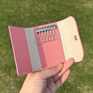 ENVÍO LISTO / Llavero de cuero / Estuche para llaves / Monedero para llaves / Llavero / Llavero / Llavero / Regalo de cumpleaños / 3er aniversario / Accesorio unisex