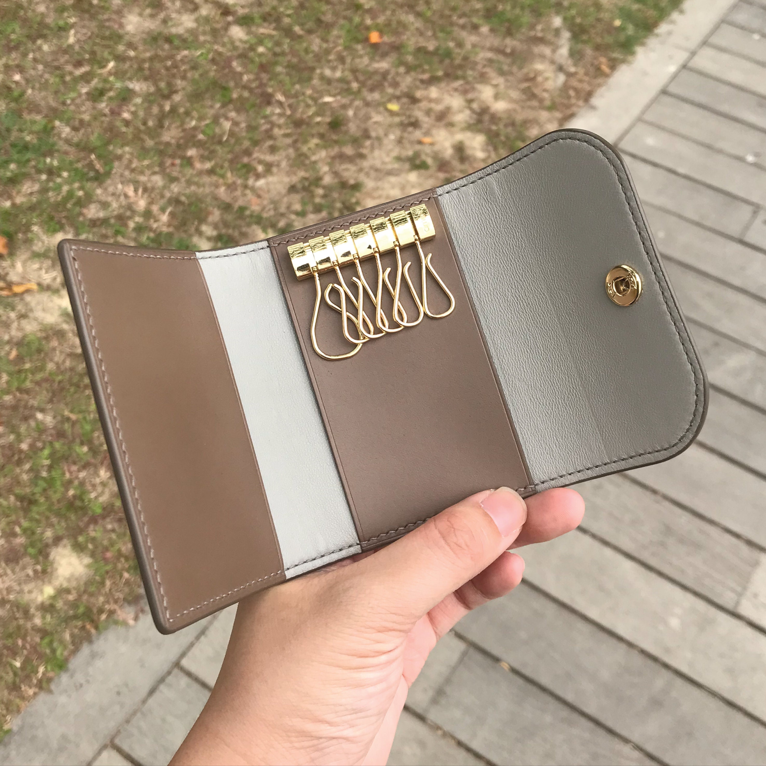 Louis Vuitton Zippy Wallet Taupe Lamb