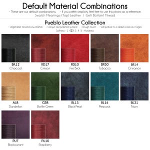 Personalized Handmade Zip Cardholder | 12-Colors Pueblo Leather | Multiple Card Slots & Easy Access Zipper for Coins | Perfect for Daily Use