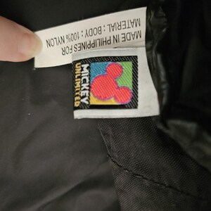 Sac de sport noir vintage années 90 Mickey Mouse Unlimited Disney image 9