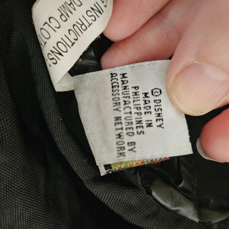 Sac de sport noir vintage années 90 Mickey Mouse Unlimited Disney image 10