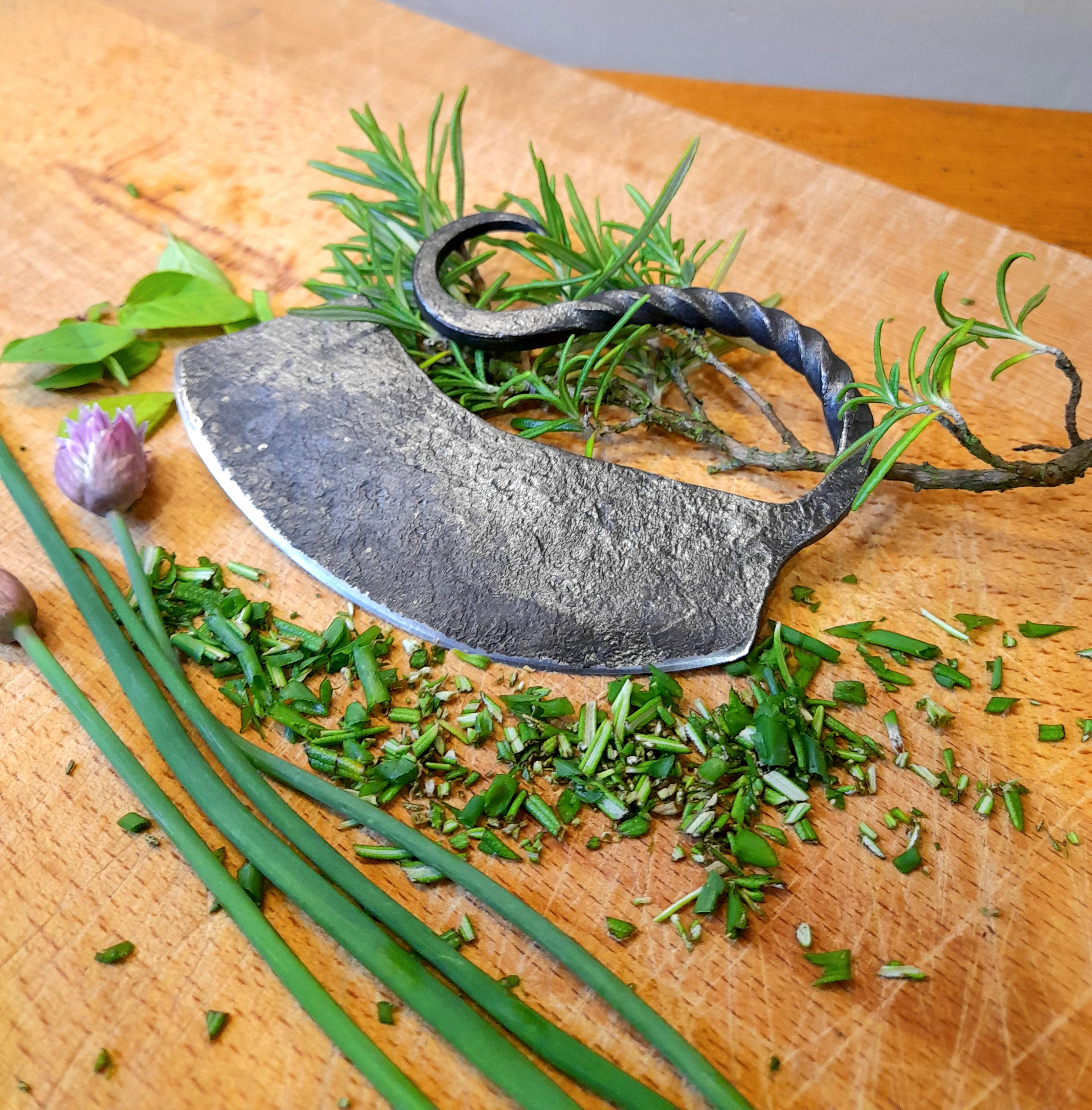 Hand Forged Herb Chopper and Dicer 