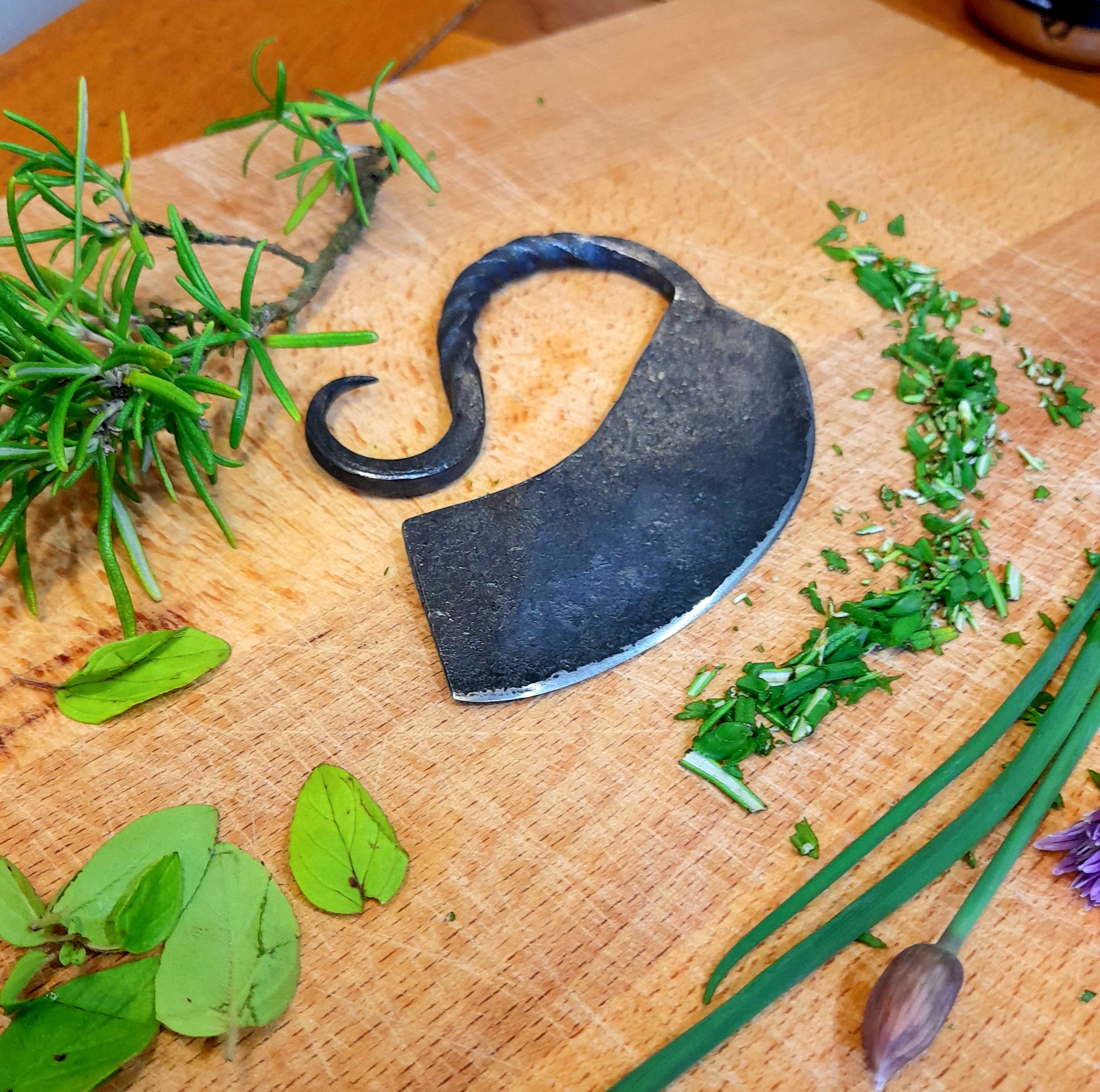 Hand Forged Herb Chopper and Dicer 
