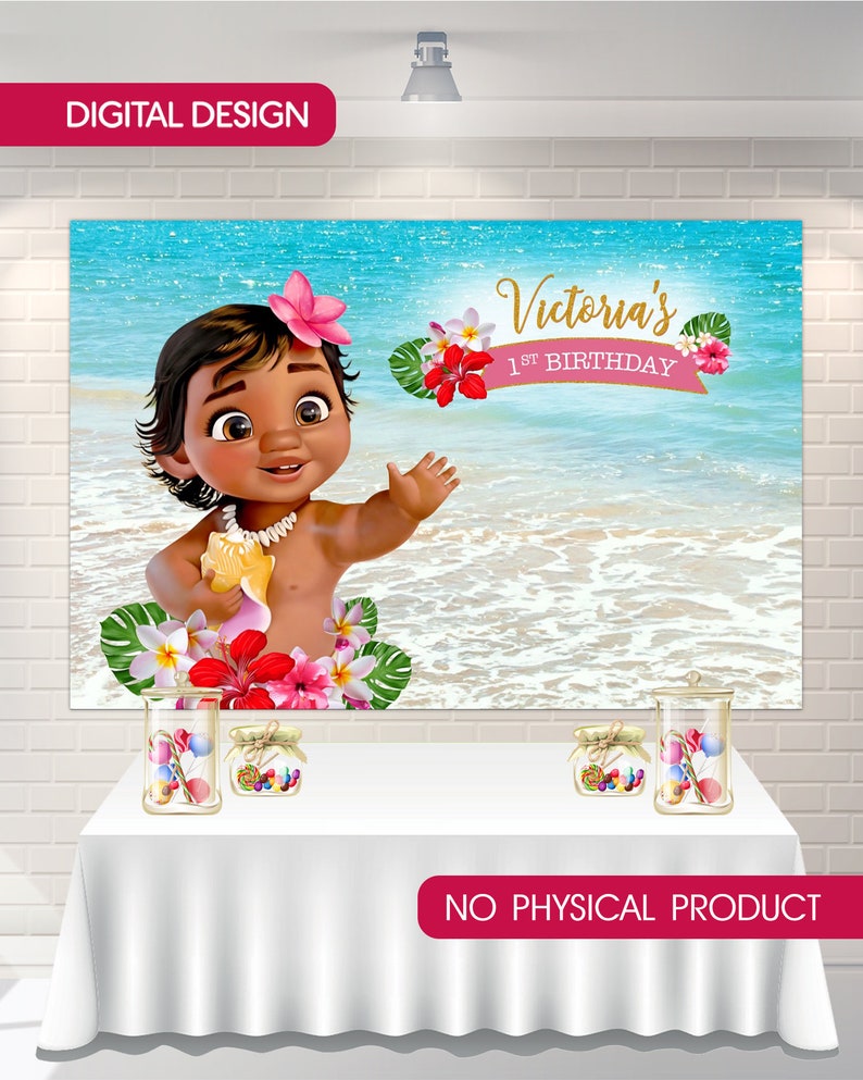 Digital Baby Moana Backdrop Baby Moana Banner Candy Bar Etsy New Zealand Digital Baby Moana Backdrop Baby Moana Banner Candy Bar Etsy New Zealand