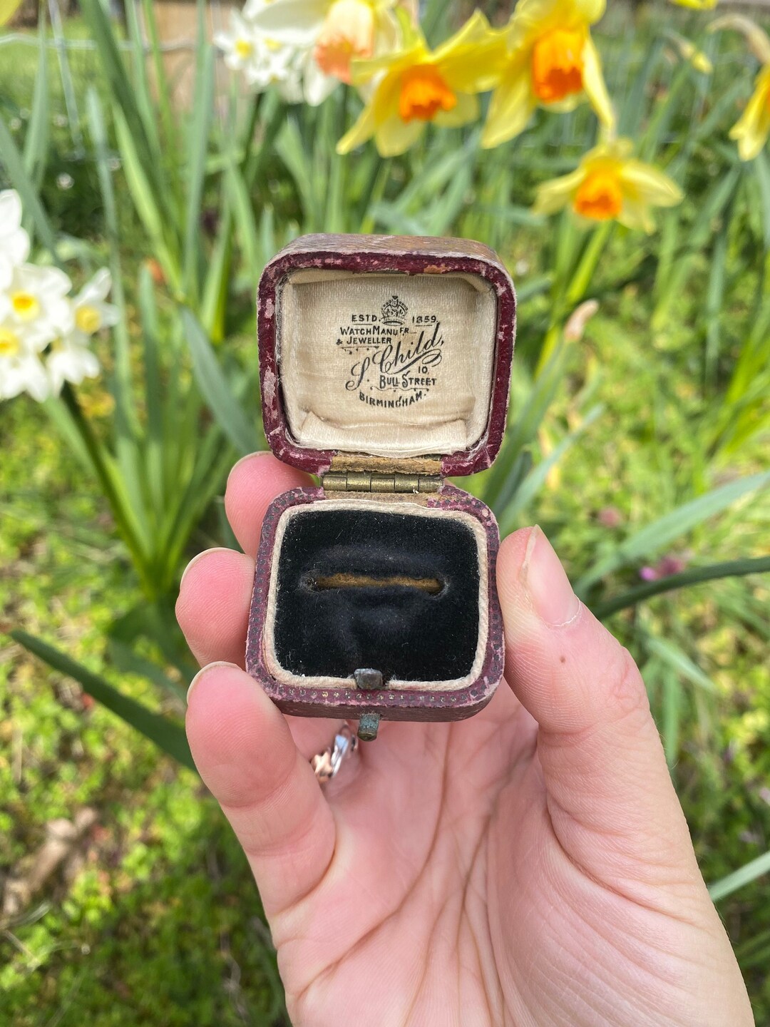 Antique Ring Box J Child Birmingham Vintage Ring Box Ring Etsy