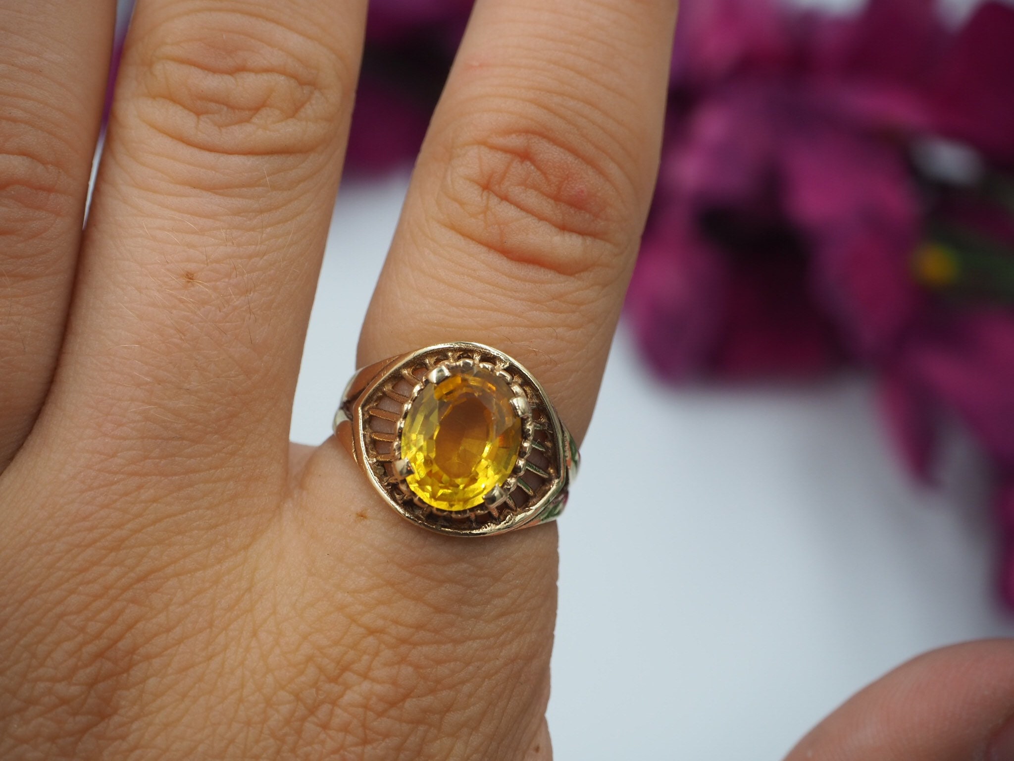 yellow sapphire rings