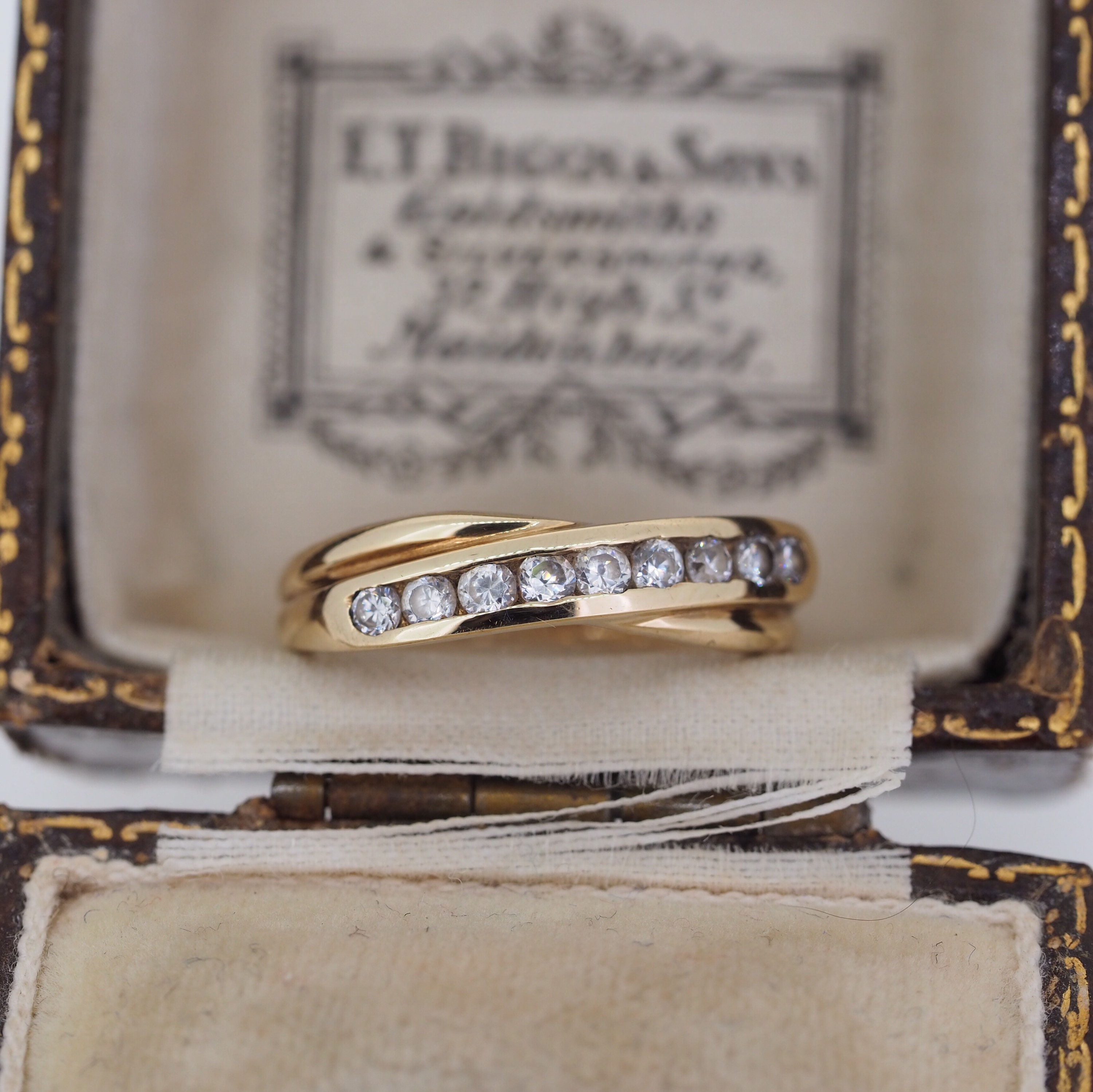 9ct gold cubic zirconia eternity ring sale