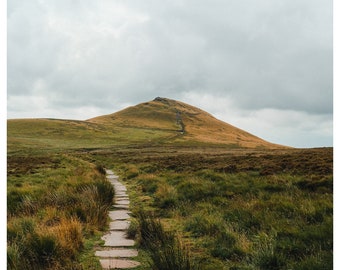 Peak District Landscape, Shutlingsloe, Cheshire (A3 print)