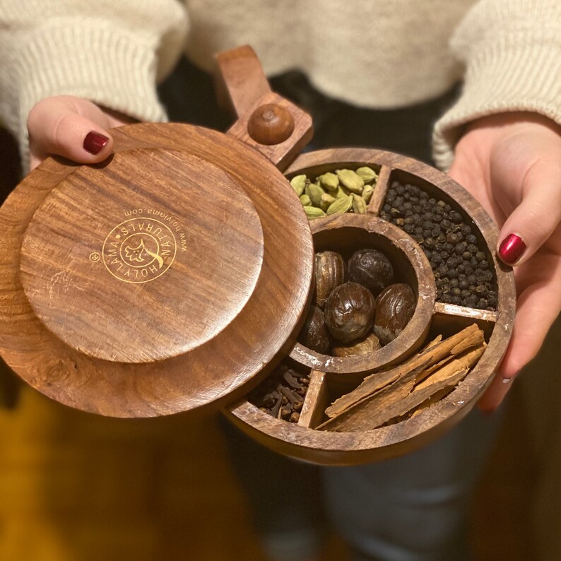 Indian Traditional Spice Gift Box Rosewood Handmade Etsy