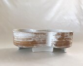Japanese Ikebana Tray, Ikebana Vase, Wavy Pottery Tray, Pottery Home Decor, Japanese Decor, Minimalist Decor, Footed Tray, Catchall Tray