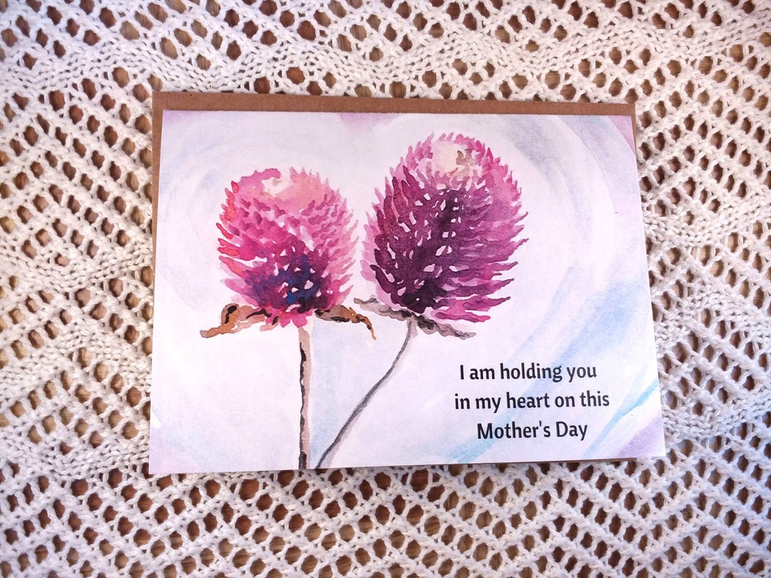 Watercolor Flower Sympathy Card, Loss of Mother, Grief Card - Etsy