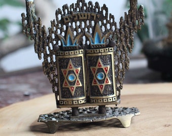 Vintage Menorah Brass