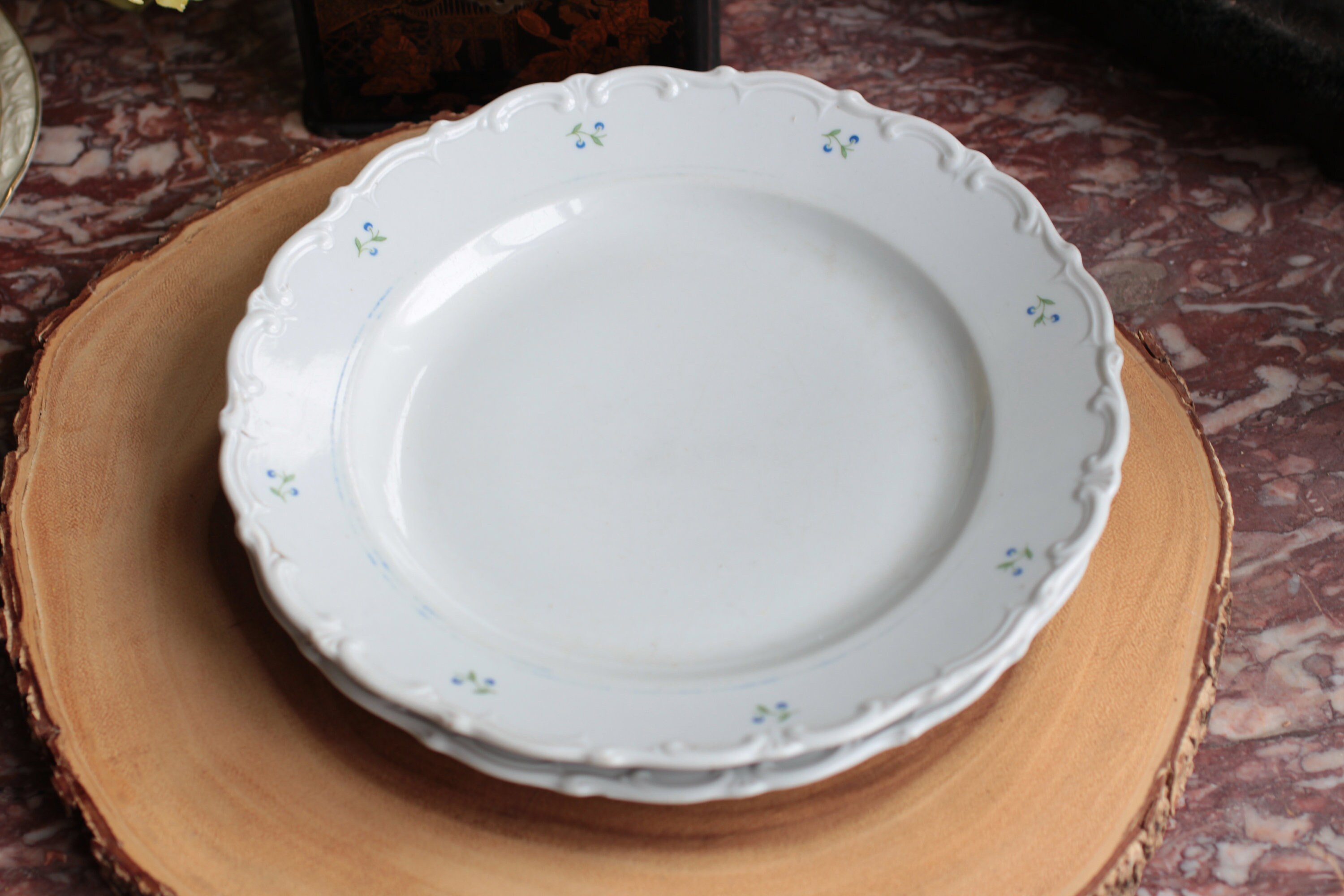 Antike Porzellan Set Teller Essteller Speiseteller Teller | Etsy