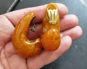 Bakelite Vintage Earclips Earclips Ladies Clips Earrings