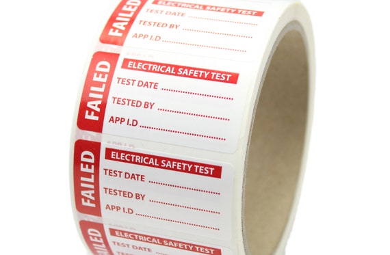 PAT Test Labels 1000 Electrical PASSED Labels Stickers 100 Free FAILED 