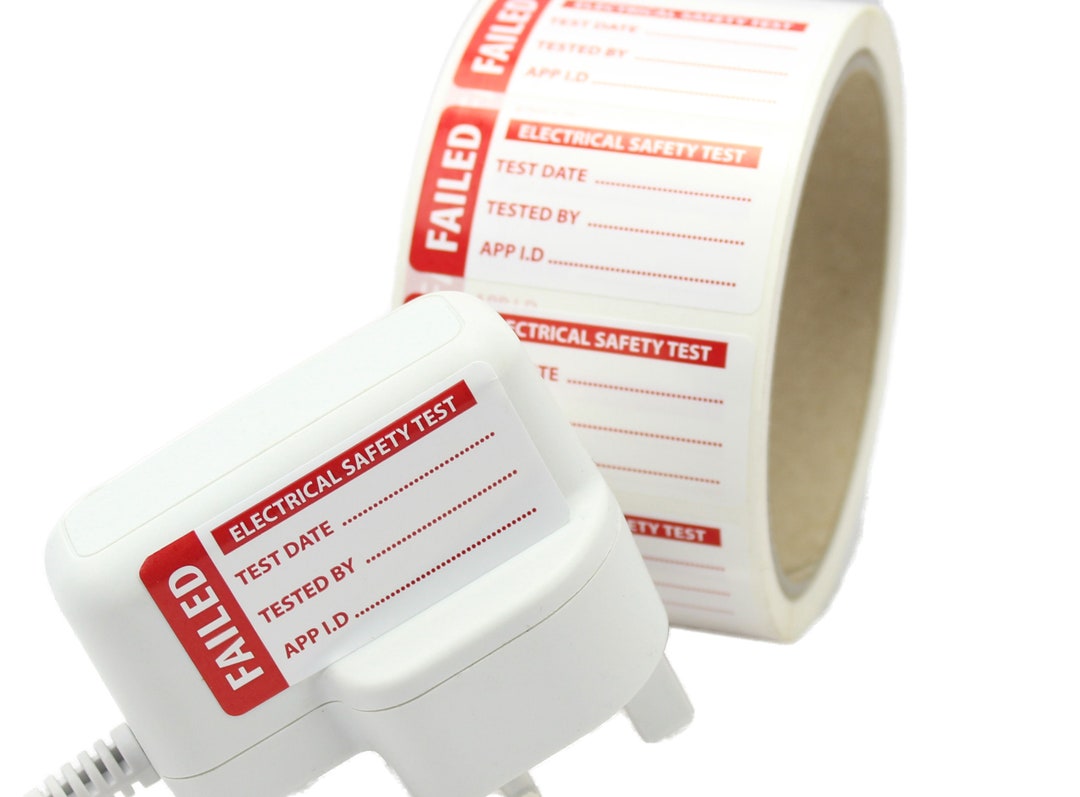 PAT Testing FAILED Labels / Stickers Strong Polypropylene Etsy