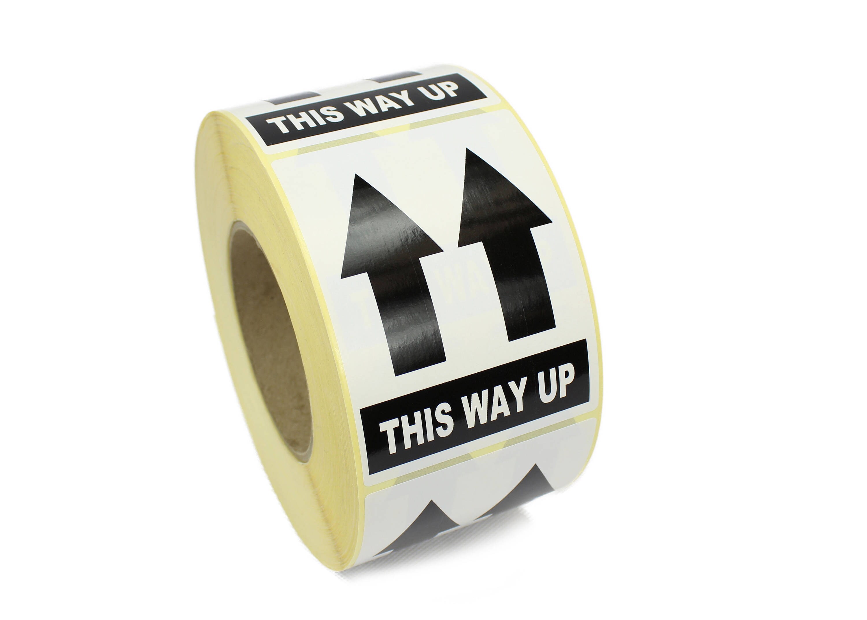 This Way Up postage & packaging labels / stickers, 101mm x 76mm, High Quality!