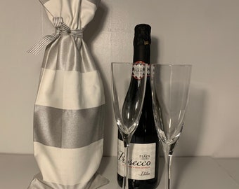 Bottle gift bag, Reusable Bottle Gift Bag, Wine gift bag, fabric gift bag,