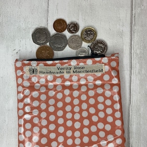 **Gelbbeutel, Federmäppchen, **Fleck** Reisverschlusstasche, Make-up Tasche, Federmäppchen, Wachstuch Zip Up Tasche, **Fleck** Kosmetiktasche