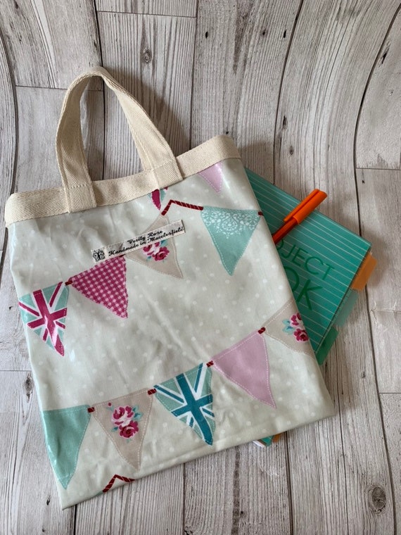 small oilcloth tote bags