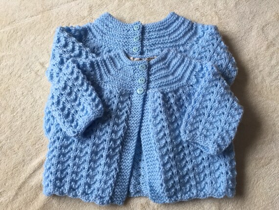 handknit baby cardigans