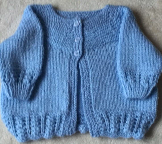 hand knitted baby matinee jackets