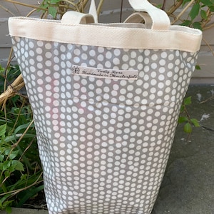 Graue Tote Bag, Wachstuch Tasche, Lunchbag, Lunchbag, Wachstuch Tasche, Lunchbag, Wachstuch Tasche, VerityRosebyrebecca