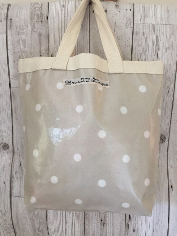 small oilcloth tote bags