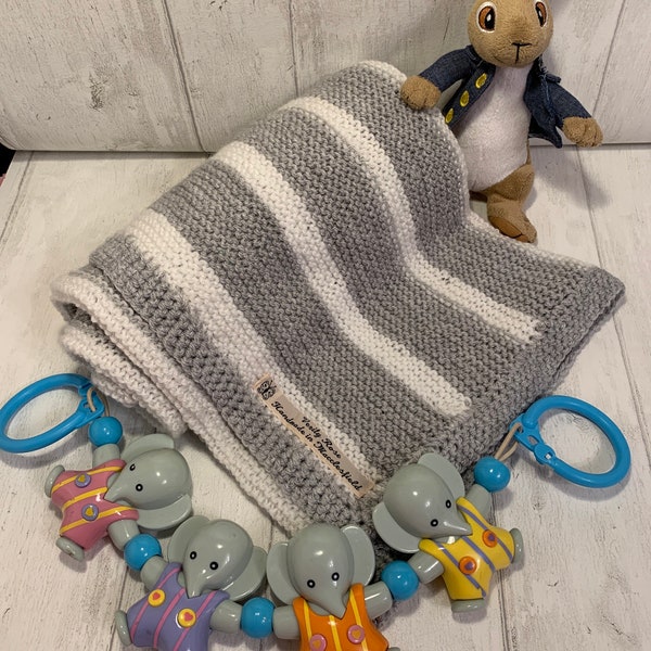 Striped Baby Blanket Etsy UK
