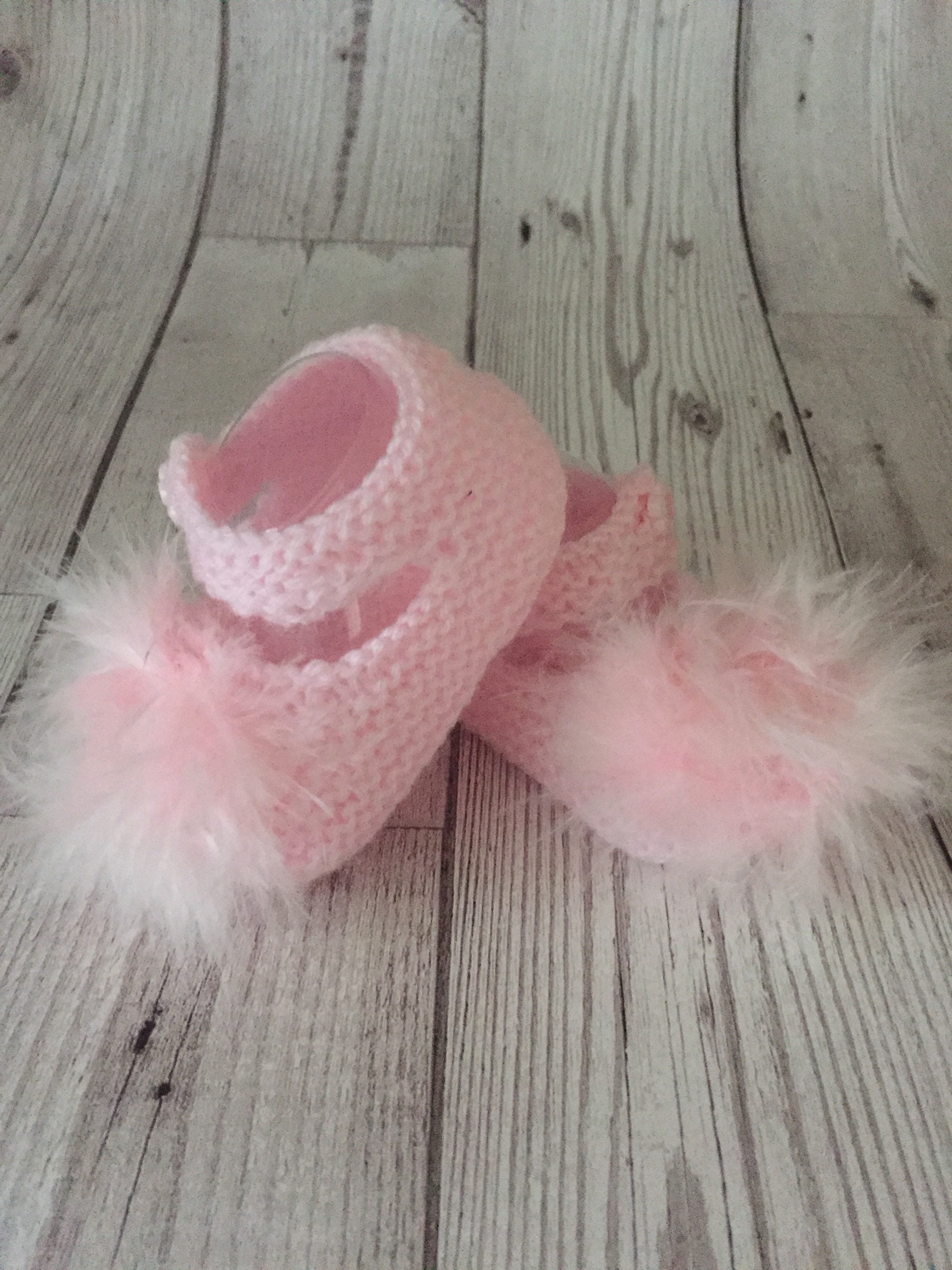 Knitted baby booties for sale hotsell