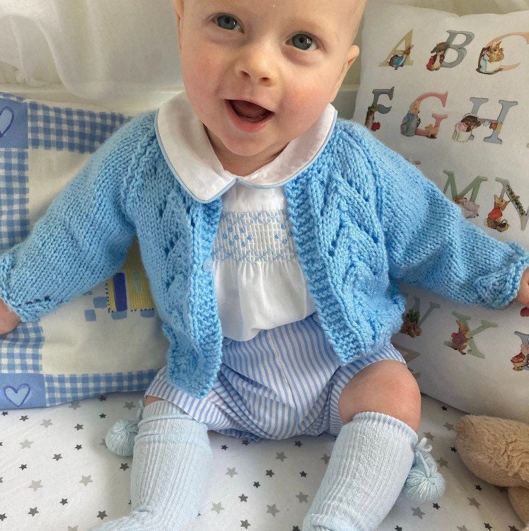 Hand knitted baby matinee jackets best sale
