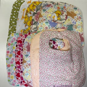 Handmade Baby Bib: Bamboo Cotton Towelling, many designs, super absorbent.