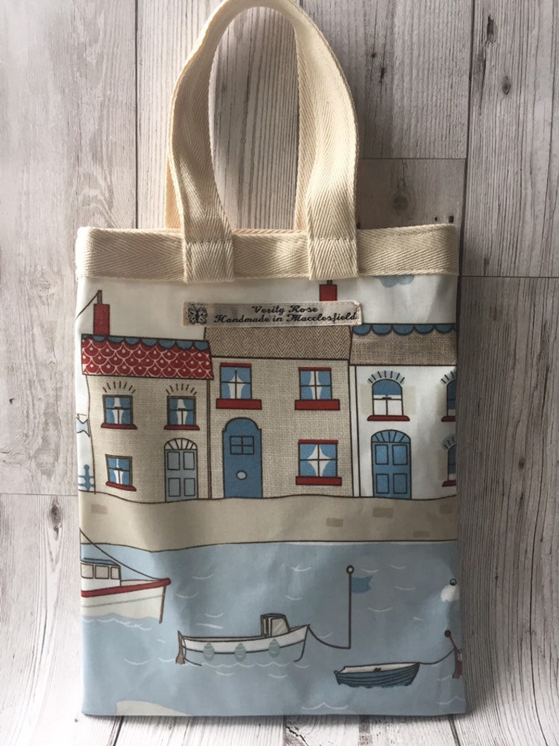 oilcloth book bag