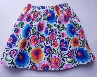 Girls' Skirt, Floral Print, 2-4 years