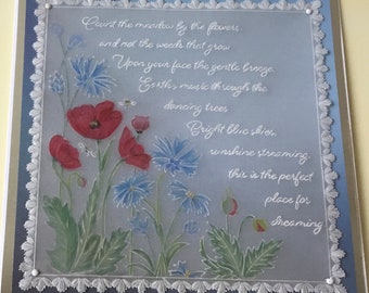 Handmade Parchment card