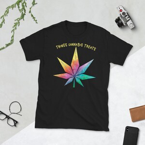Things Cannabis Treats #1 - Short-Sleeve Unisex T-Shirt –Marijuana Mary Jane MJ Alzheimers Anxiety Cancer Pain Crohns Depression MS PTSD