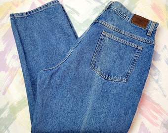 Vintage 90s L.L. Bean Medium Wash Mom Jeans